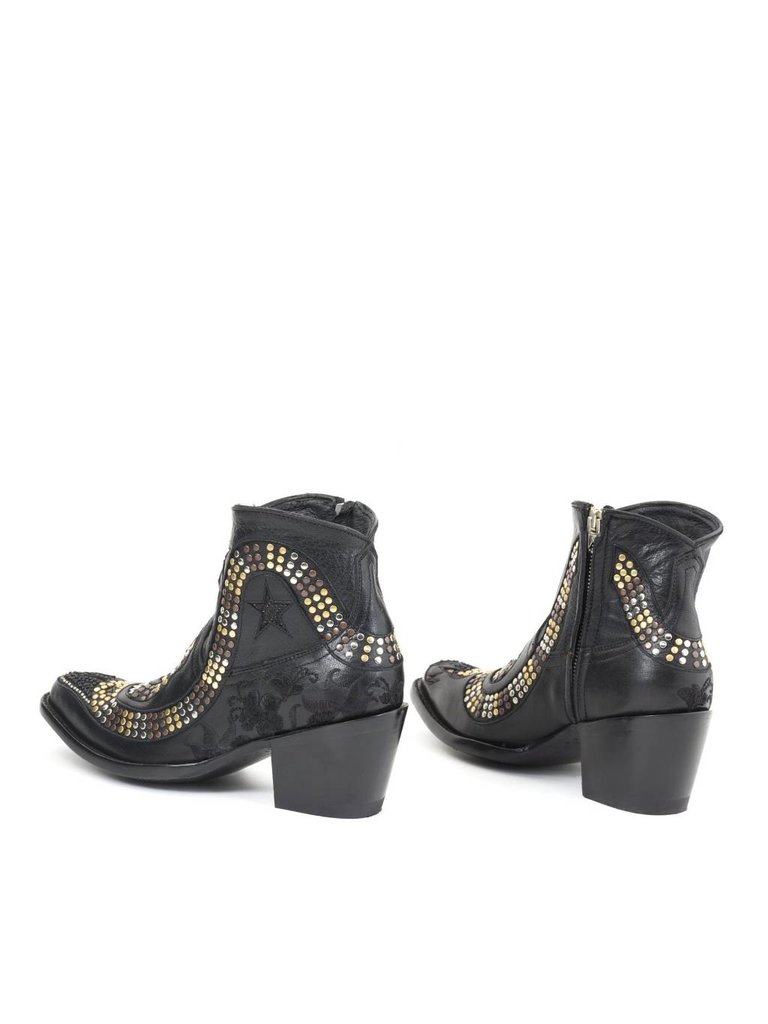 Mexicana snake laarzen met studs en sterren zwart VLVT Mexicana snake laarzen met studs en sterren zwart VLVT