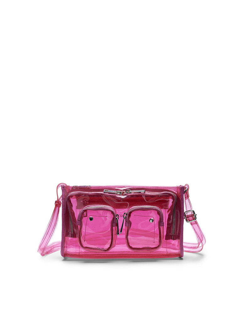 transparent pink bag