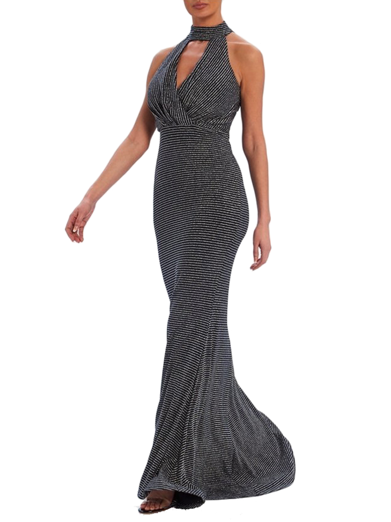 forever unique black maxi dress