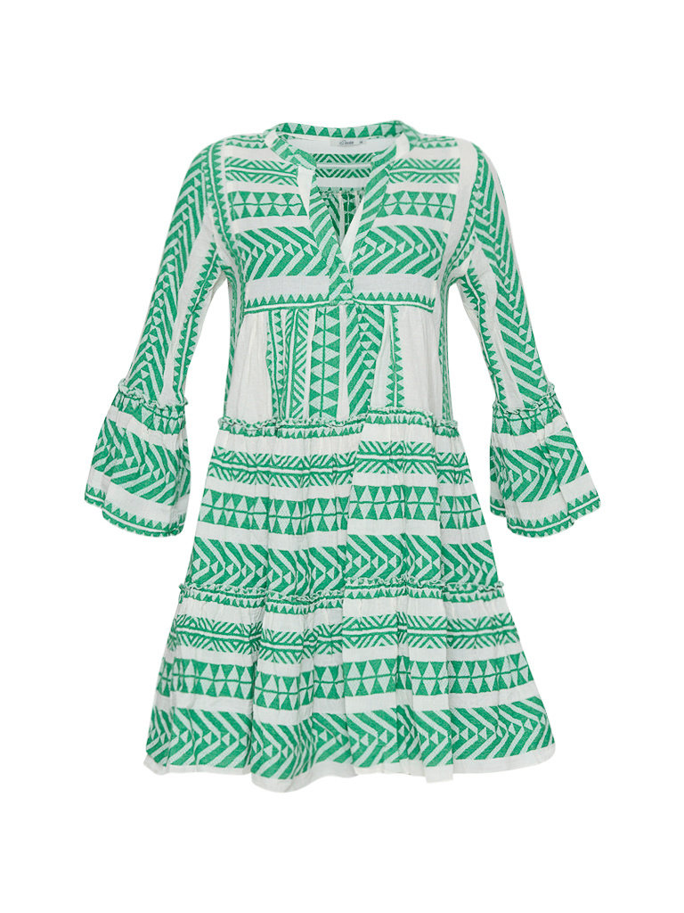 Kleid Grün Volant Kleid Grün Volant