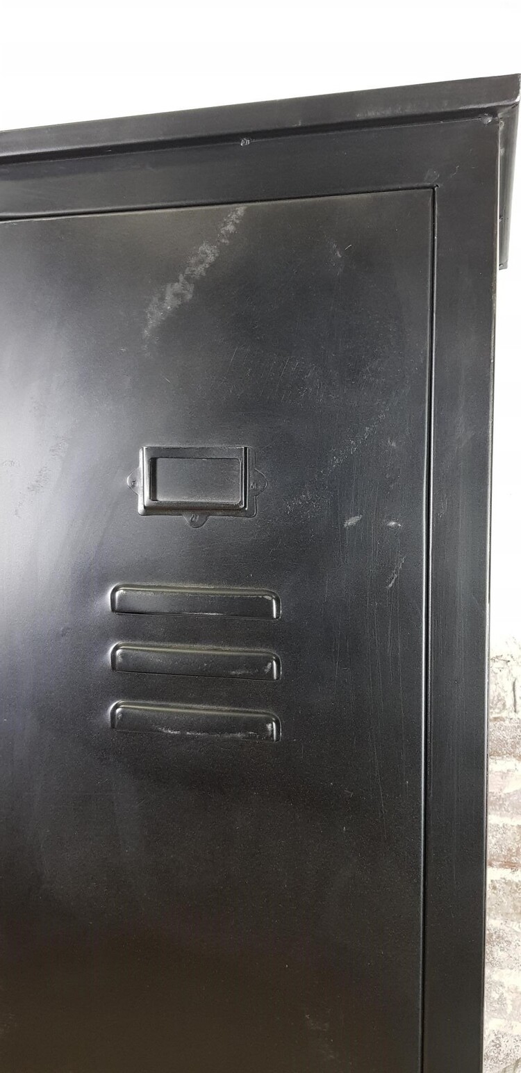 Starfurn industriele lockerkast Liz | Mangohout en metaal | 140 cm