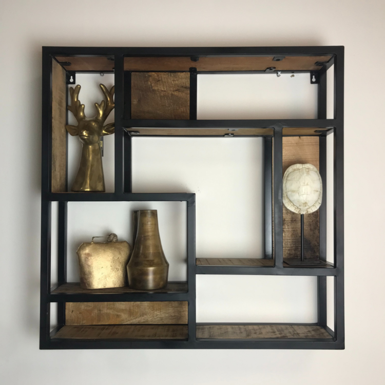 Starfurn Wandrek vierkant | Mangohout 75 cm