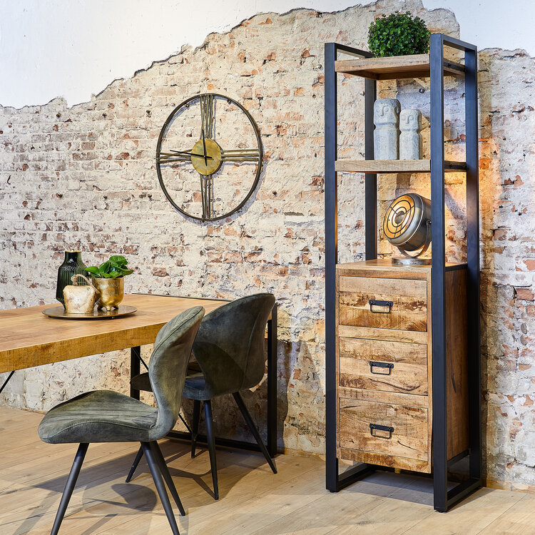 Starfurn Boekenkast Boaz met 3 lades | 200 x 55 cm