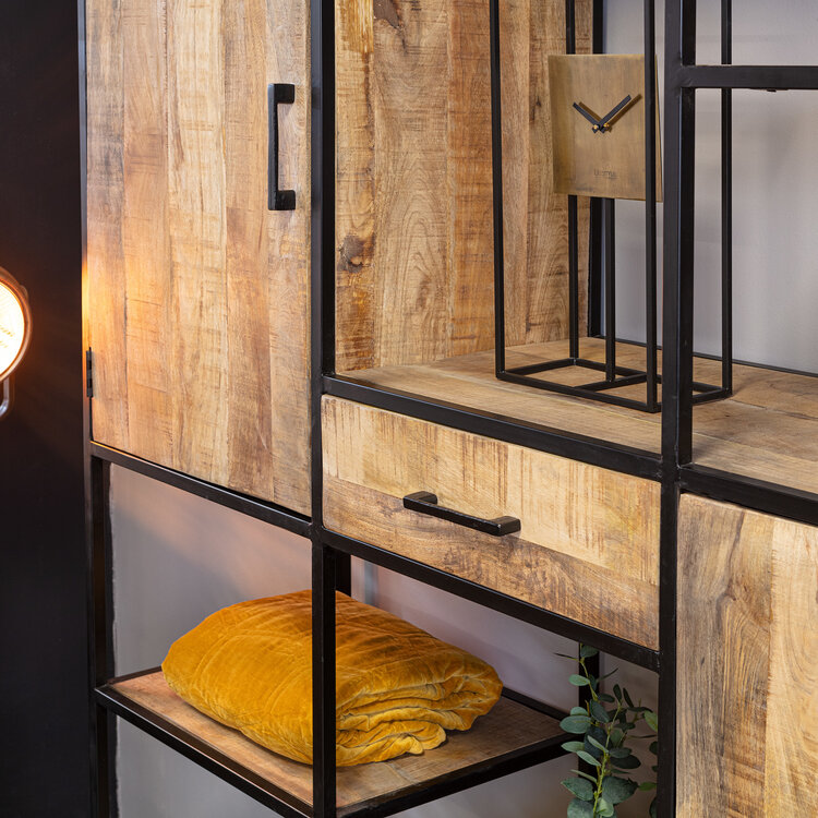 Starfurn industriele vakkenkast Denver XXL | mangohout