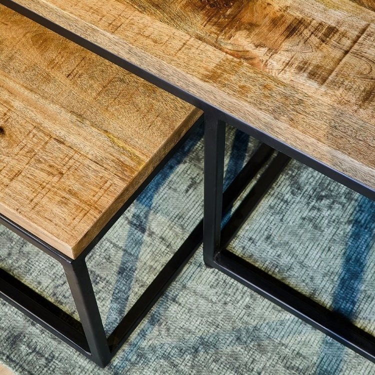 Starfurn Rechthoekige Salontafel set Denver | Mangohout