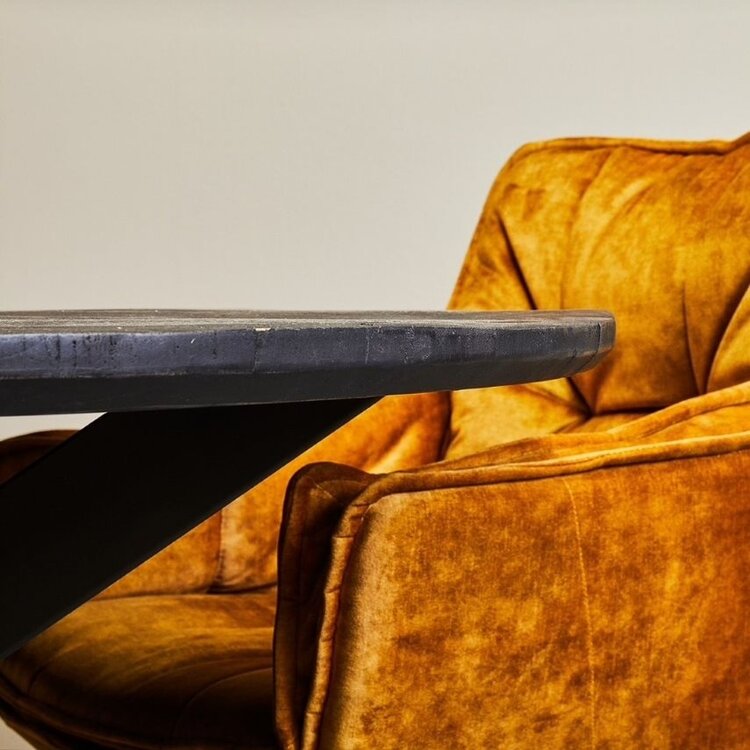 Starfurn Ronde eettafel zwart -  New York | 120 cm