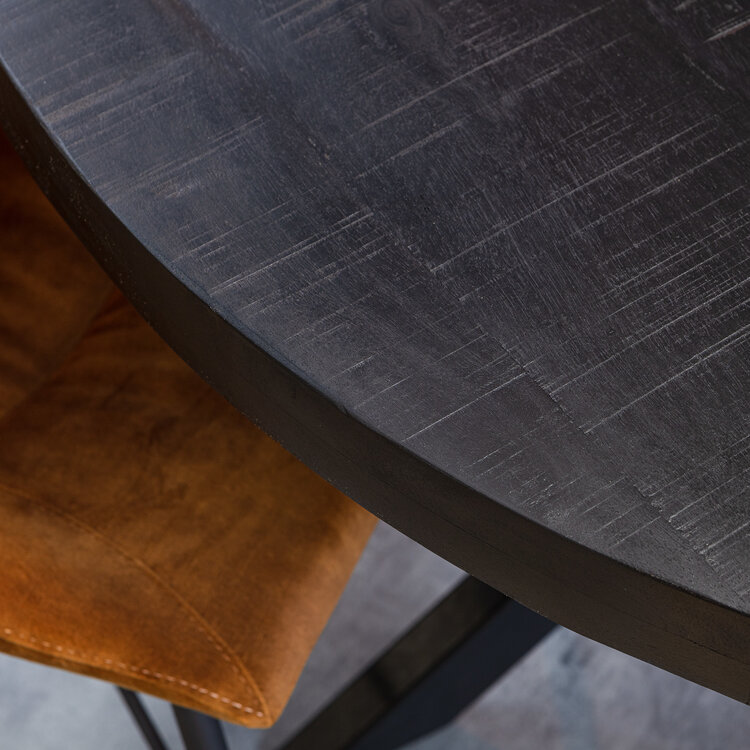 Starfurn Ronde eettafel Denver Black | 120 cm