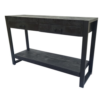 Starfurn Zwarte sidetable Boaz Black  | 120 cm