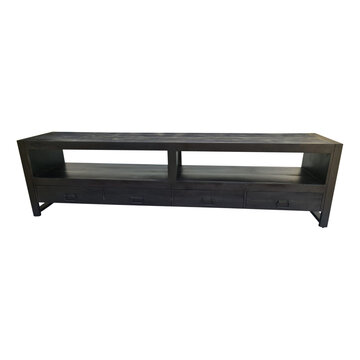 Starfurn Zwart tv meubel Boaz Black met lades | 220 cm
