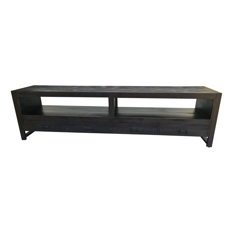 Starfurn Zwart tv meubel Boaz Black met lades | 220 cm