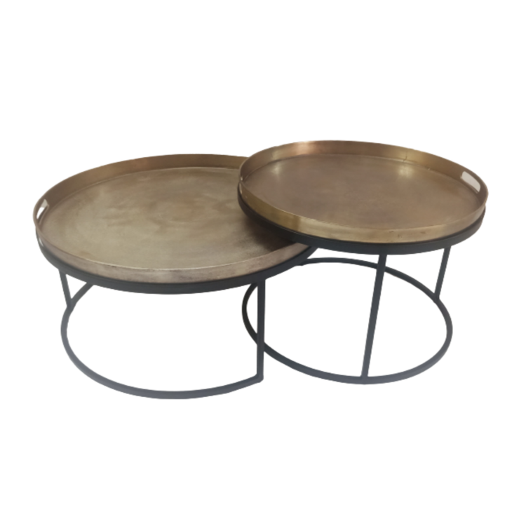 Starfurn Gouden salontafel set Puck