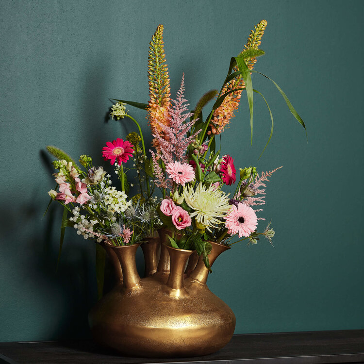 Starfurn Vaas Seven Way | Antiek goud