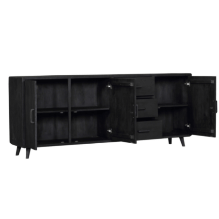 Starfurn Dressoir Omaha Black | 220 cm