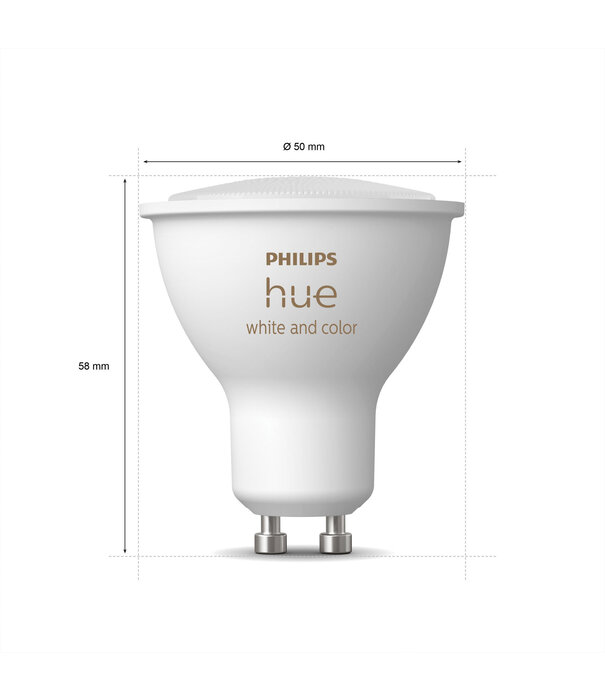 Philips HUE White And Color GU10 enkele lamp  (1-pack)