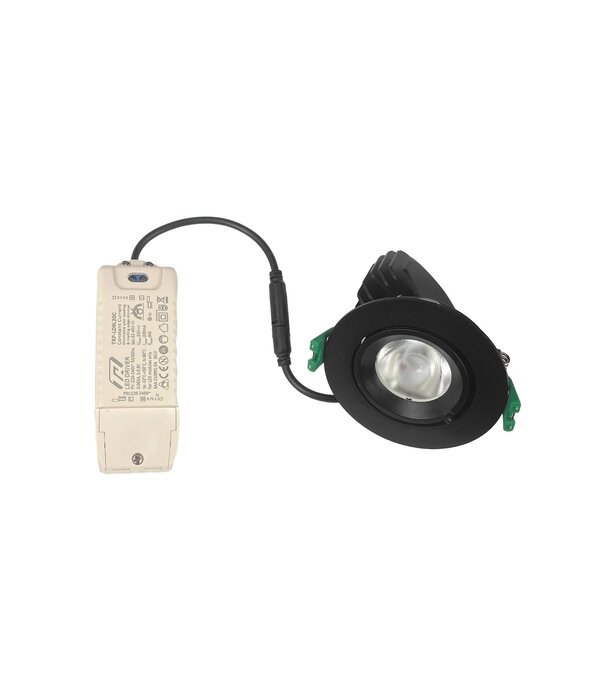 LED downlighter 9W banaanspot 1800-3000K - zwart