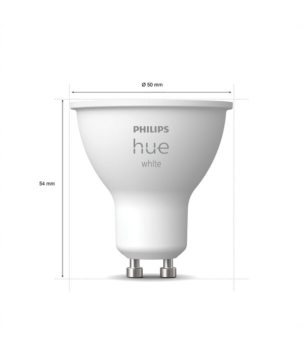 Philips HUE White  GU10 duo verpakking  (2-pack)