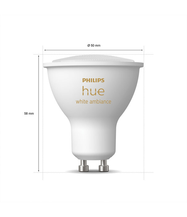 Philips HUE White  Ambiance GU10 duo verpakking (2-pack)