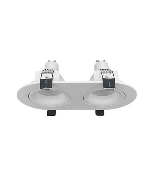 inbouwspot ESSENTIAL Dubbel GU10 - wit