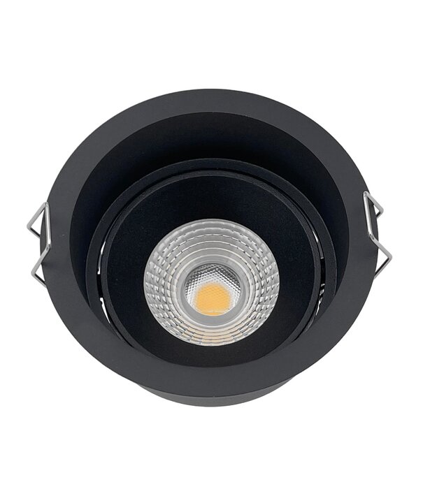 EvoLUCE Inbouwspot zwart EVOLUCE DEEP TILT - 2700K - 650 Lumen