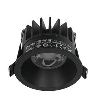 Inbouwspot zwart EVOLUCE DEEP - 2700K