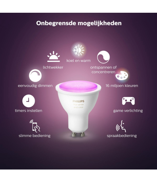 Philips HUE White and Color GU10 (3-pack)
