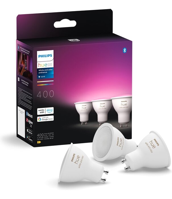 Philips HUE White and Color GU10 (3-pack)