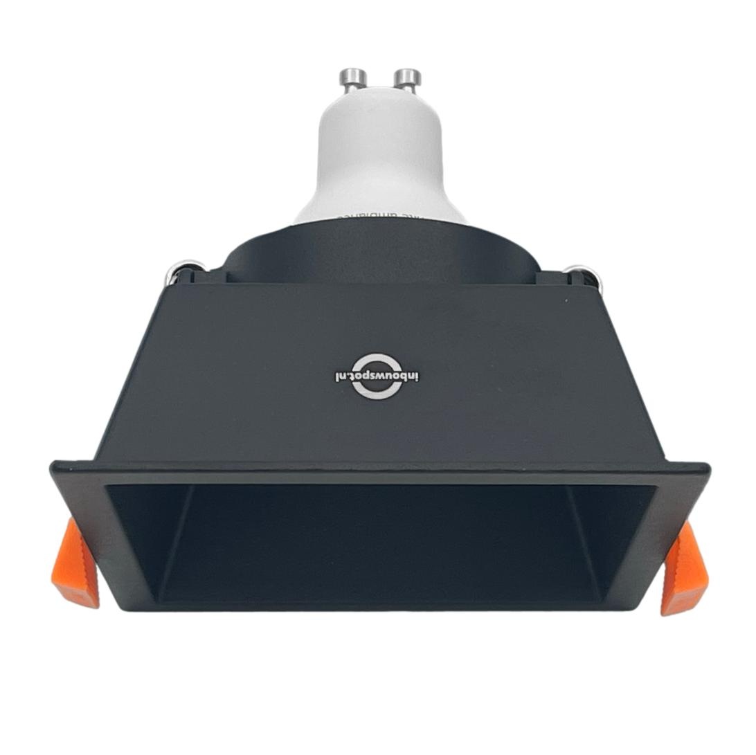 Vierkante plafondspot GU10