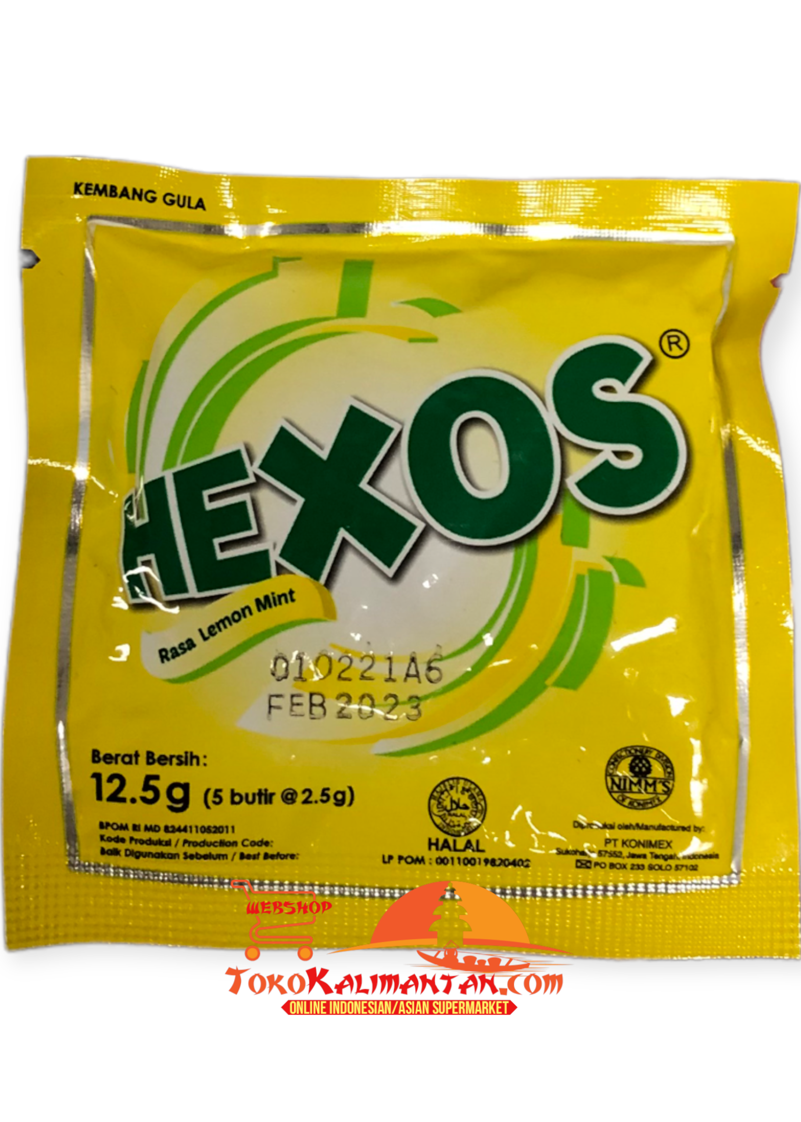 HEXOS HEXOS Permen Rasa Lemon mint 12.5 gram