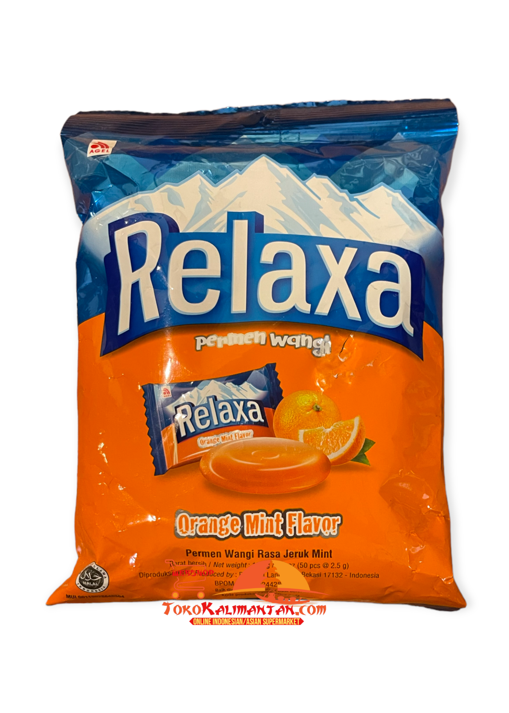 Relaxa Relaxa - permen wangi orange mint flavor