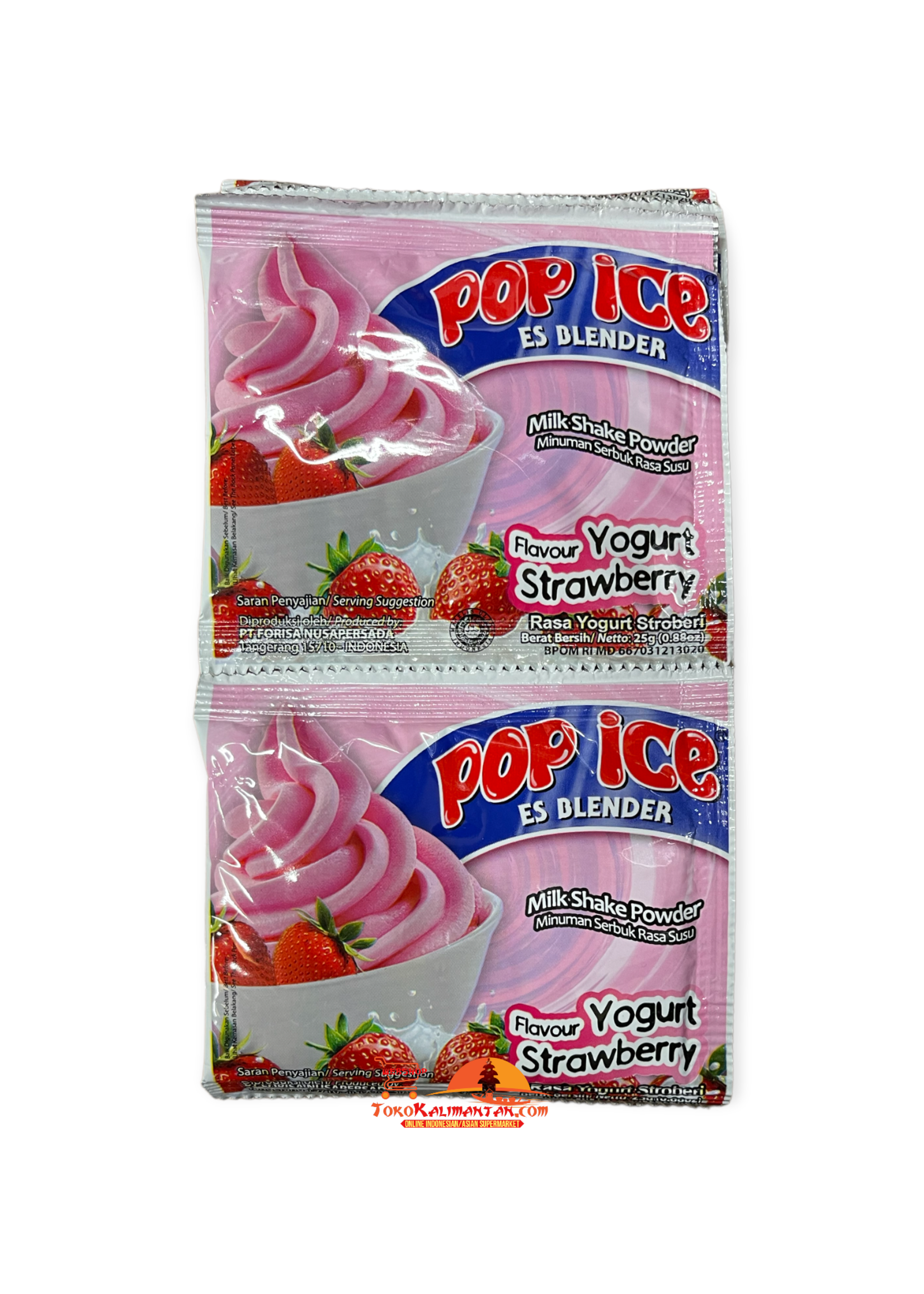 Pop Ice Pop Ice - rasa yogurt strawberry  10 sachet