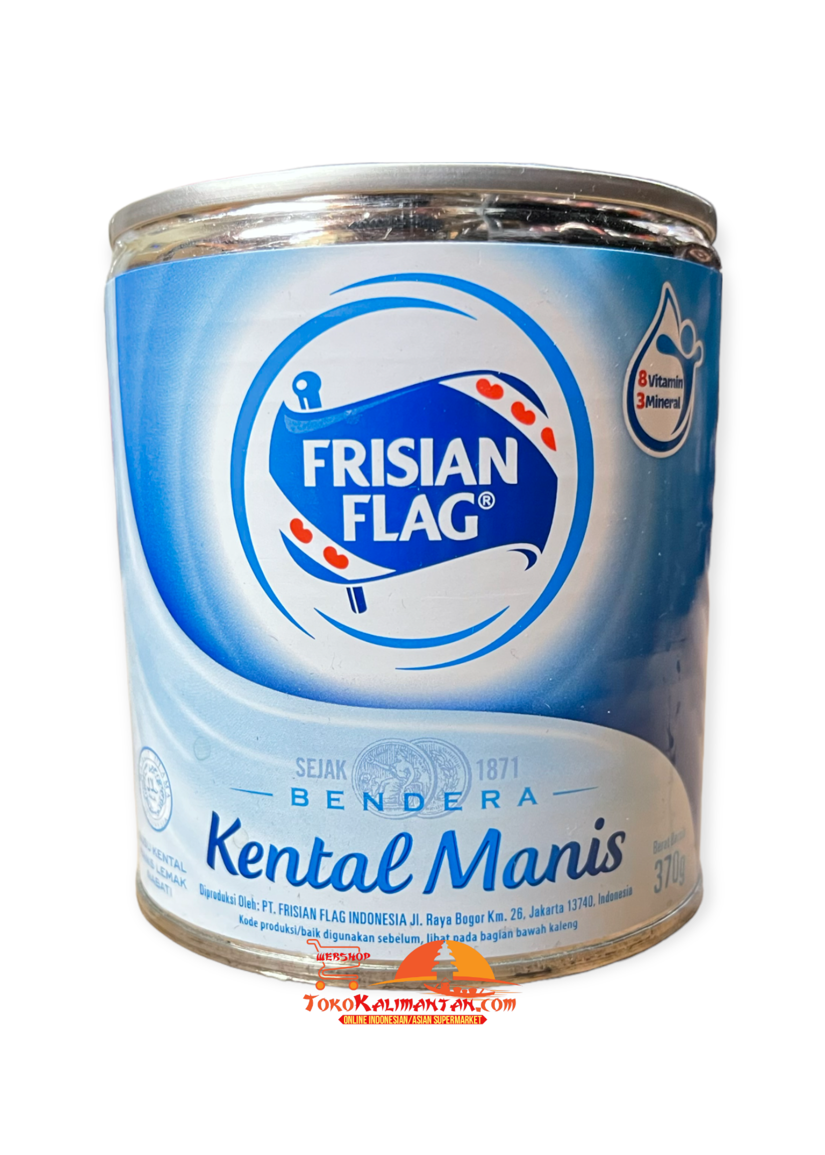 Frisian Flag Frisian Flag vesie indonesia  - Bendera Rasa Kental Manis  kaleng 370 g
