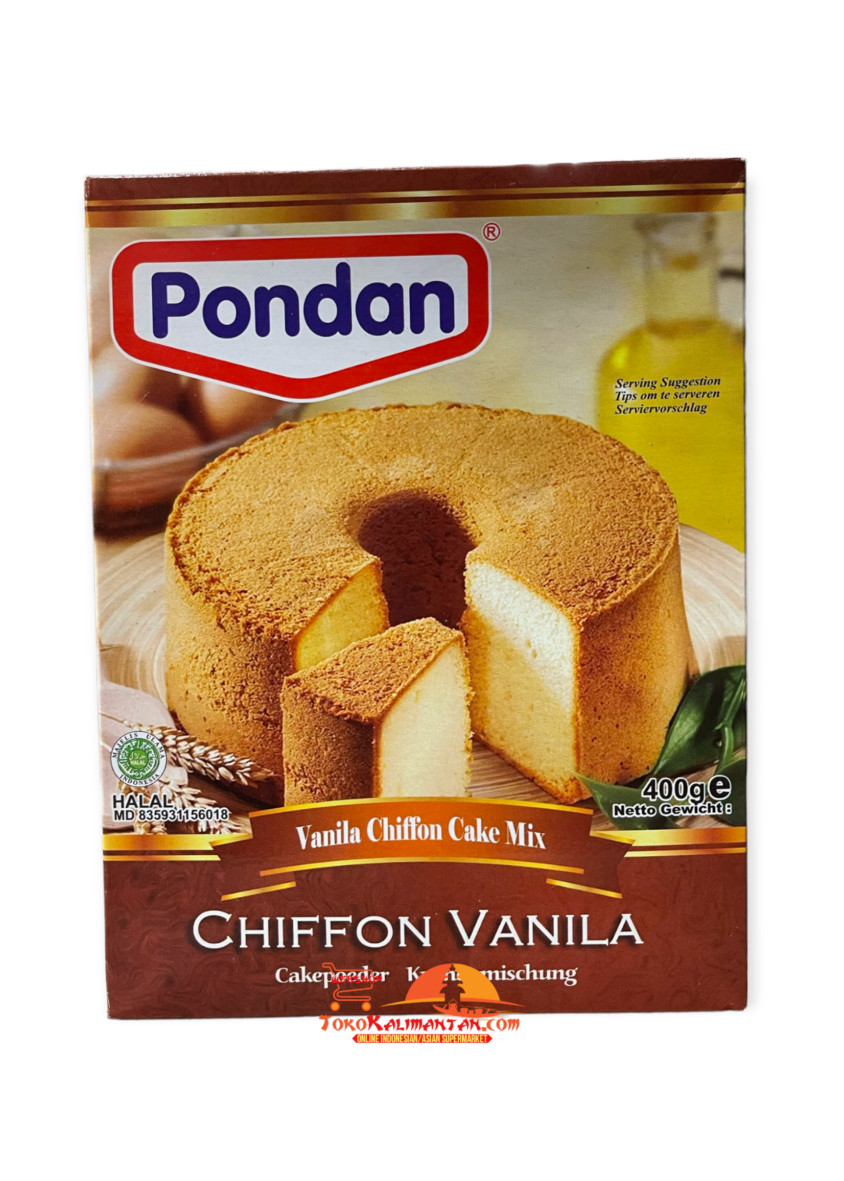 Pondan Pondan - Vanilla Chiffon Cake Mix 400g