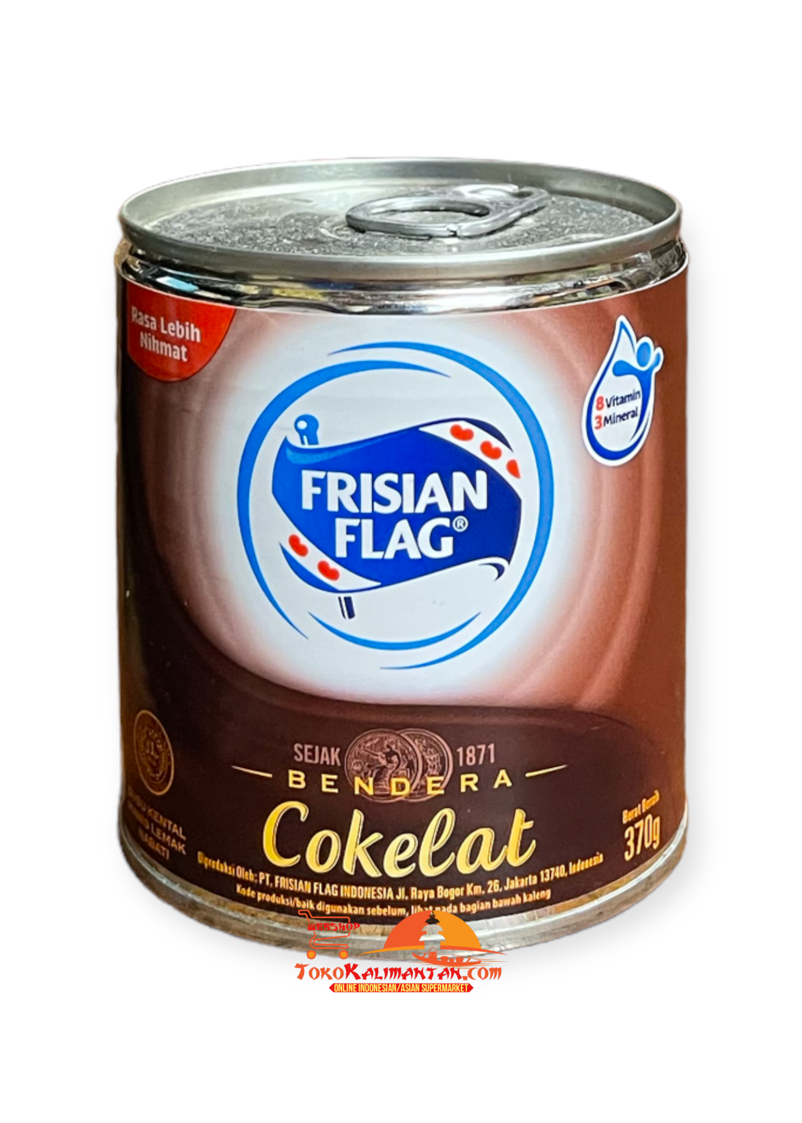 Frisian Flag Frisian Flag vesie indonesia  - Bendera Rasa Coklat kaleng 370 g