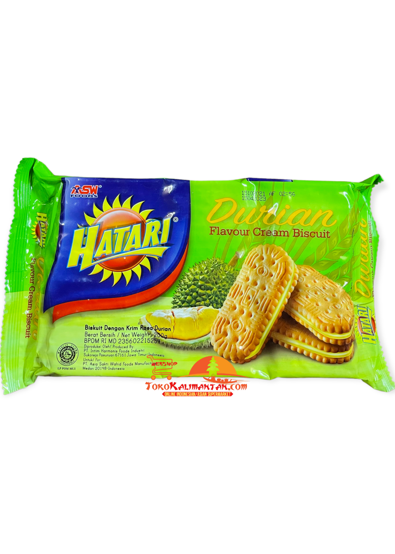Hatari Hatari rasa durian flavour Cream biscuit