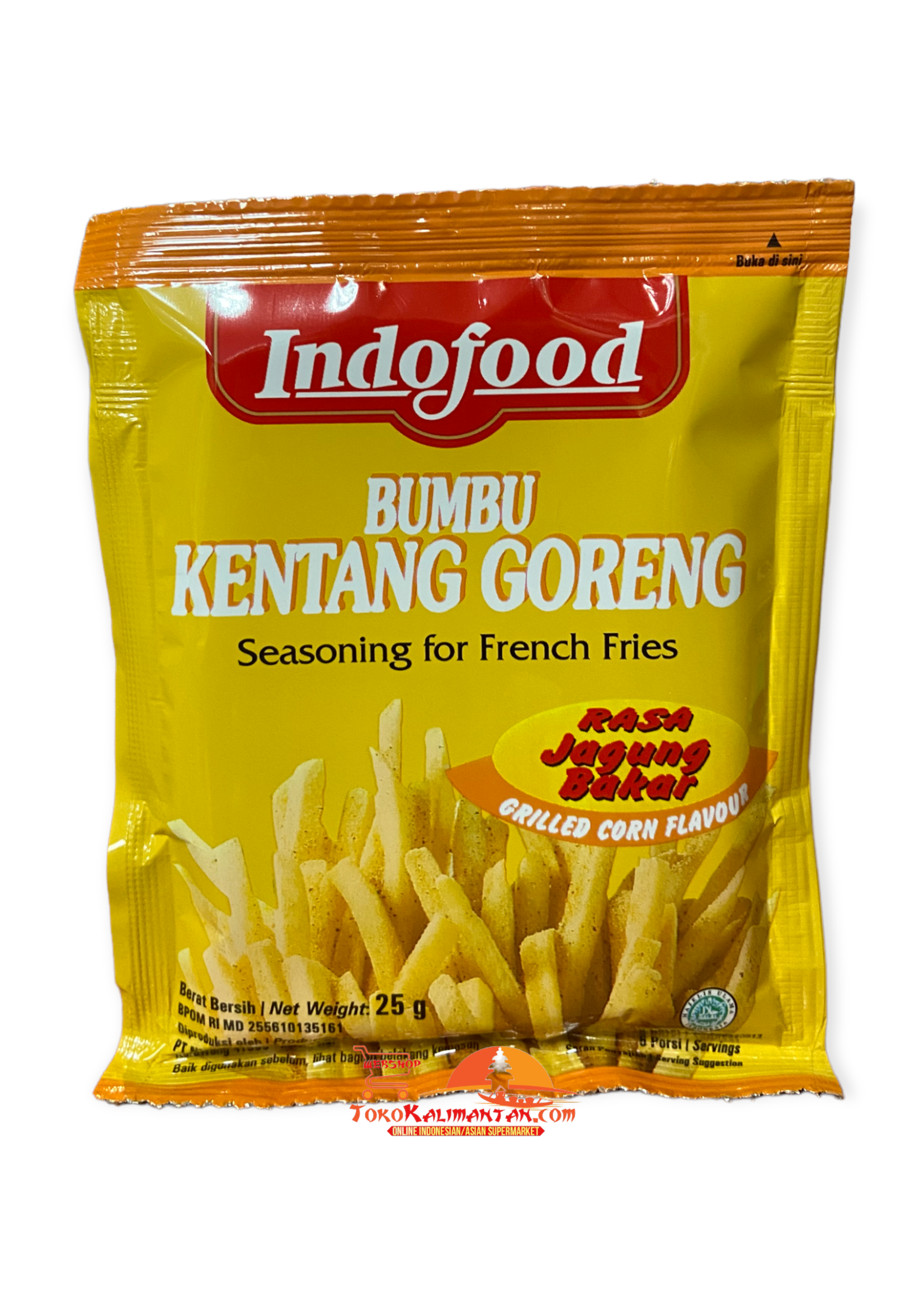 Indofood Indofood - Bumbu Kentang Goreng rasa jagung bakar  25 gram
