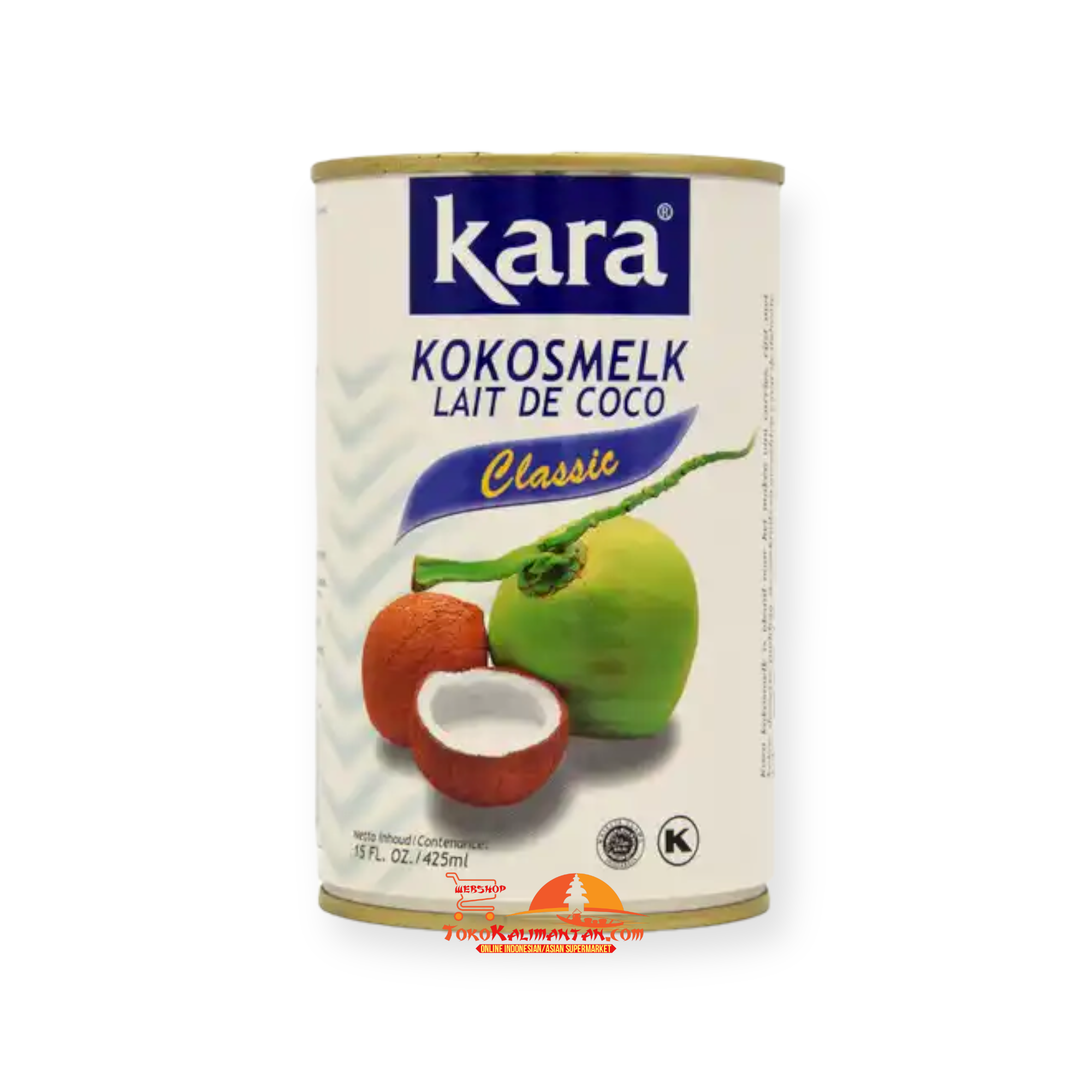 Kara Kara kaleng - classic kokosmelk lait de coco  400 ml