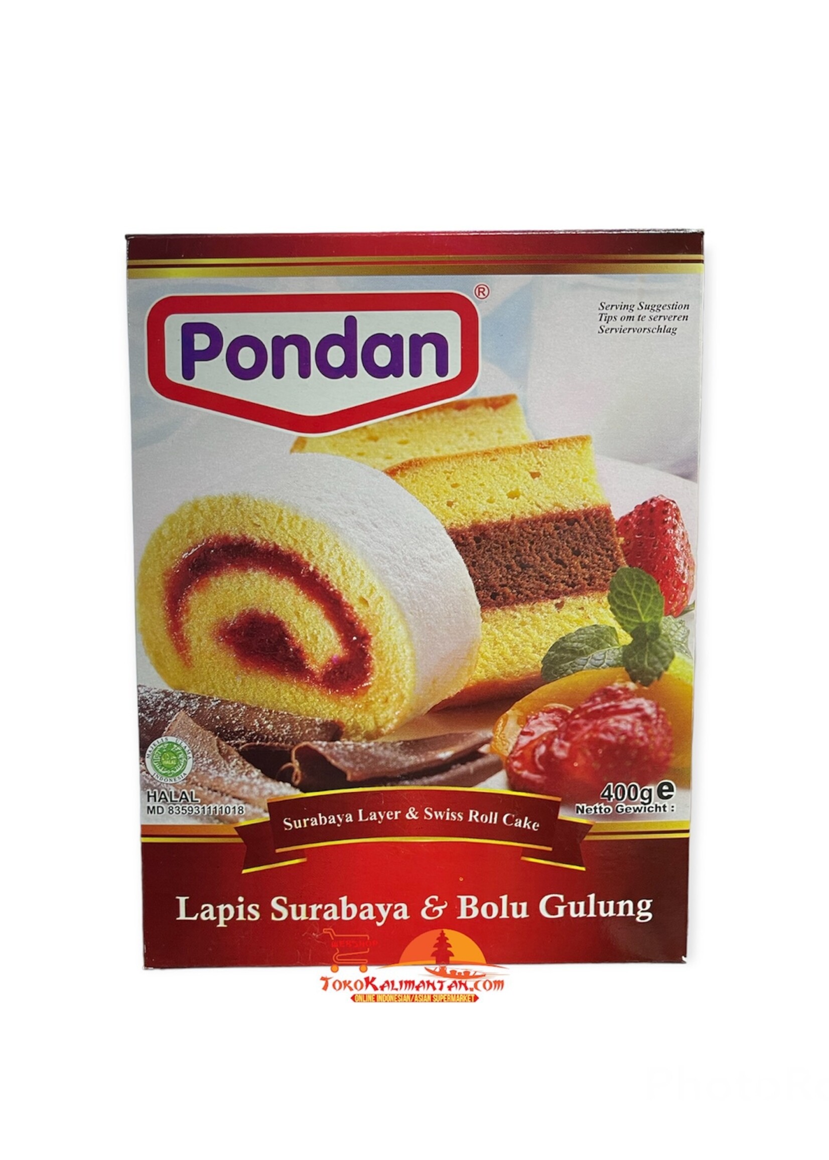 Pondan Pondan - Lapis Surabaya & Bolu Gulung Cake Mix