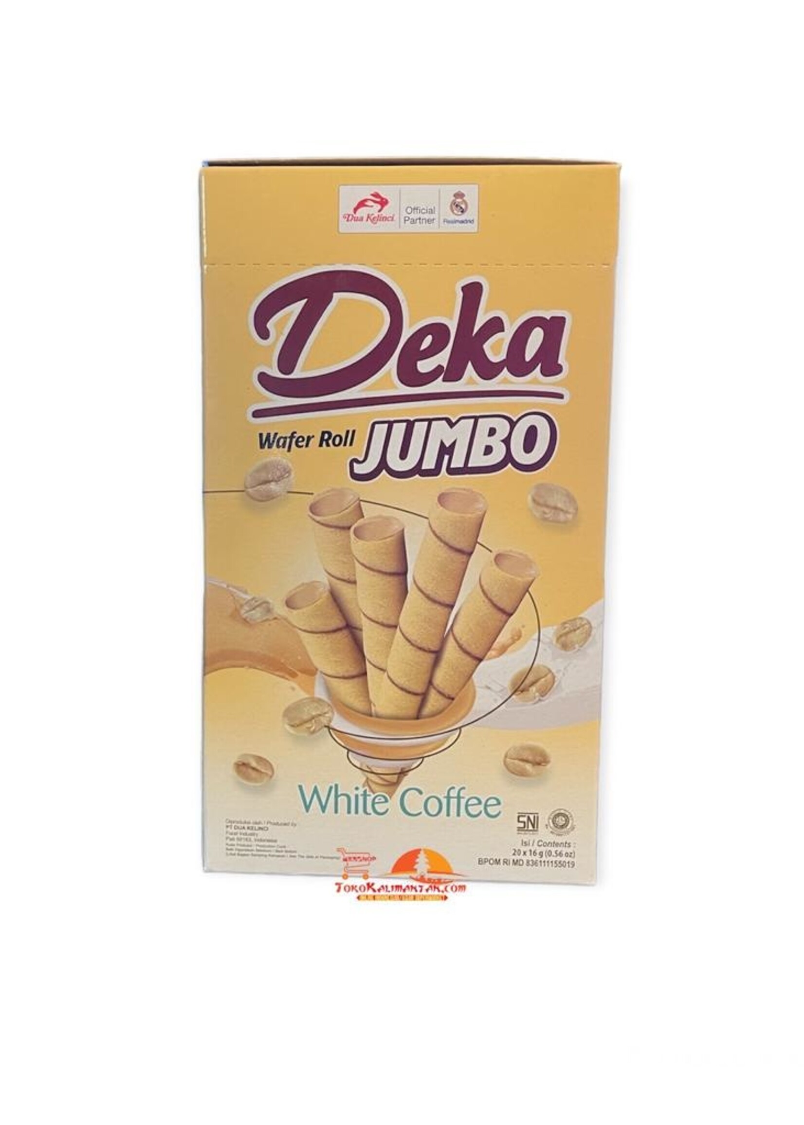 Deka Deka Wafer Roll Jumbo - White Coffe