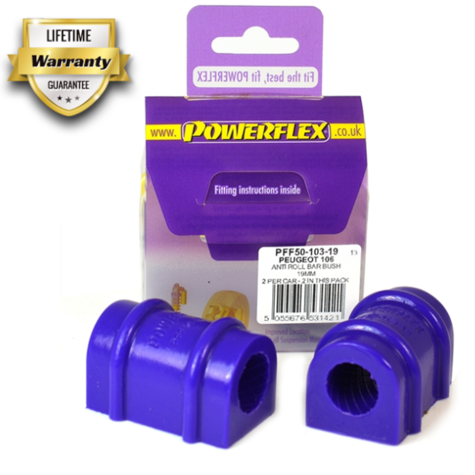 Powerflex Anti Roll Bar Bush 19mm