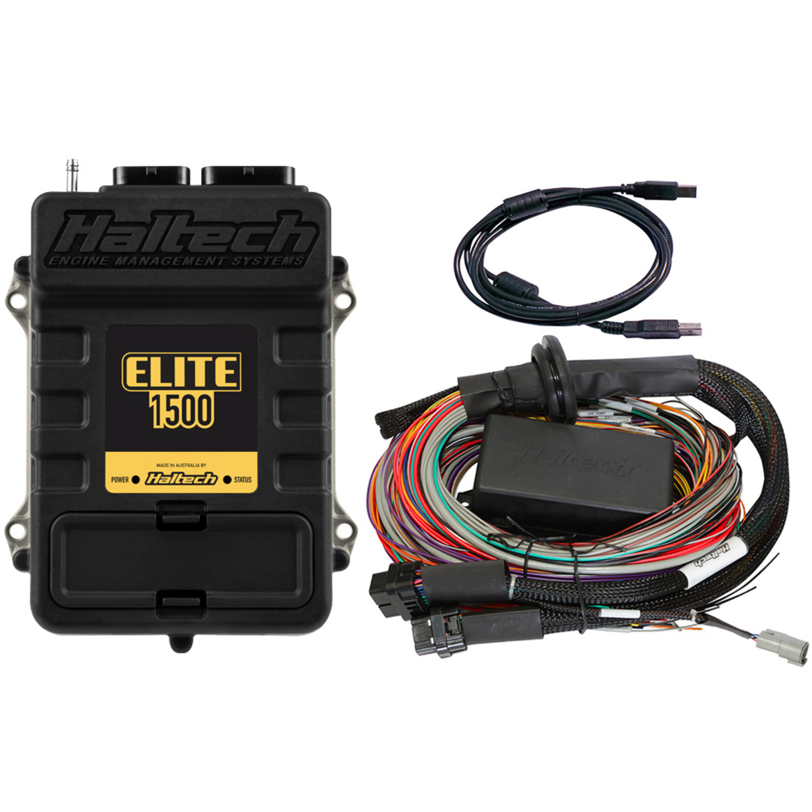 Haltech Elite 1500 + Premium Universal Wire-in Harness Kit Length: 2.5m (8')