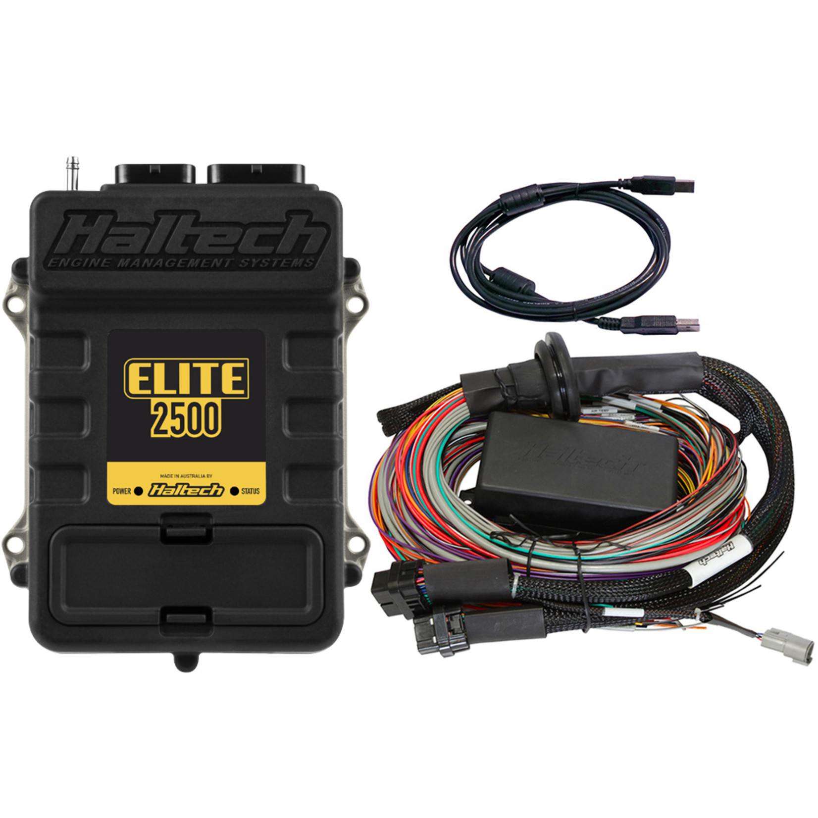 Haltech Elite 2500 + Premium Universal Wire-in Harness Kit Length: 2.5m (8')