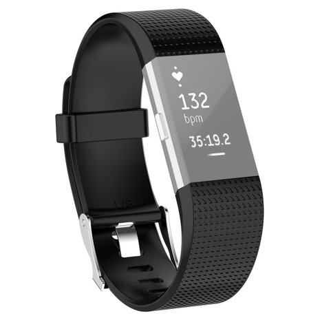 Bandje voor Fitbit Charge - zwart - Smartwatch bandjes en | Intercella