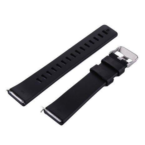 Intercella siliconen bandje (zwart) - geschikt voor Fitbit Versa/Versa 2 - M/L Intercella siliconen bandje (zwart) - geschikt voor Fitbit Versa/Versa 2 - M/L