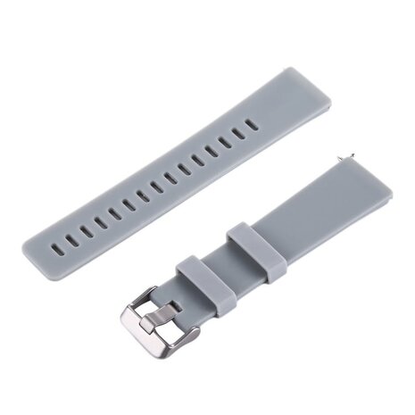 Intercella siliconen bandje (grijs) - geschikt voor Fitbit Versa/Versa 2 - M/L