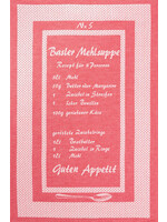Rigotex Küchentuch Basler Mehlsuppe Nr. 5, rot, 50 x 75 cm