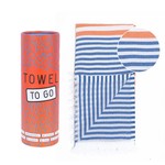 Towel to Go Bali Hamamtuch in Blau/Orange