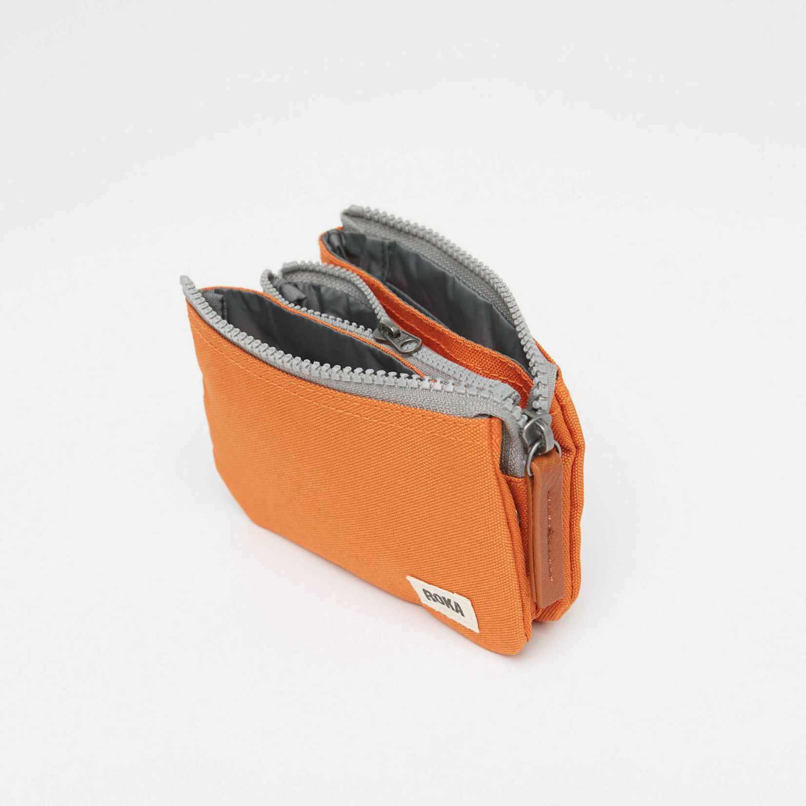 ROKA London Carnaby Wallet Sustainable Canvas Atomic Orange