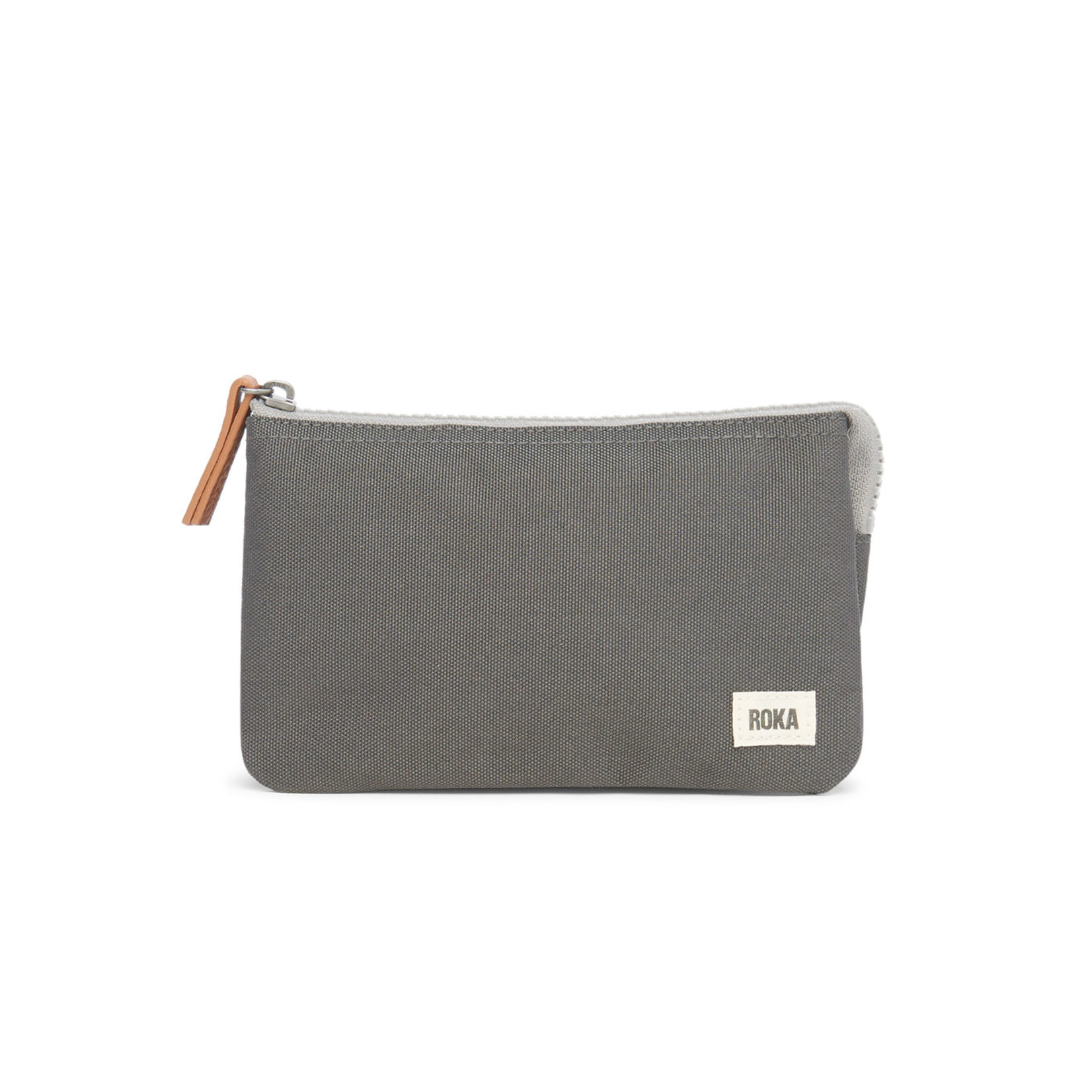 ROKA London Carnaby Wallet Sustainable Canvas Carbon
