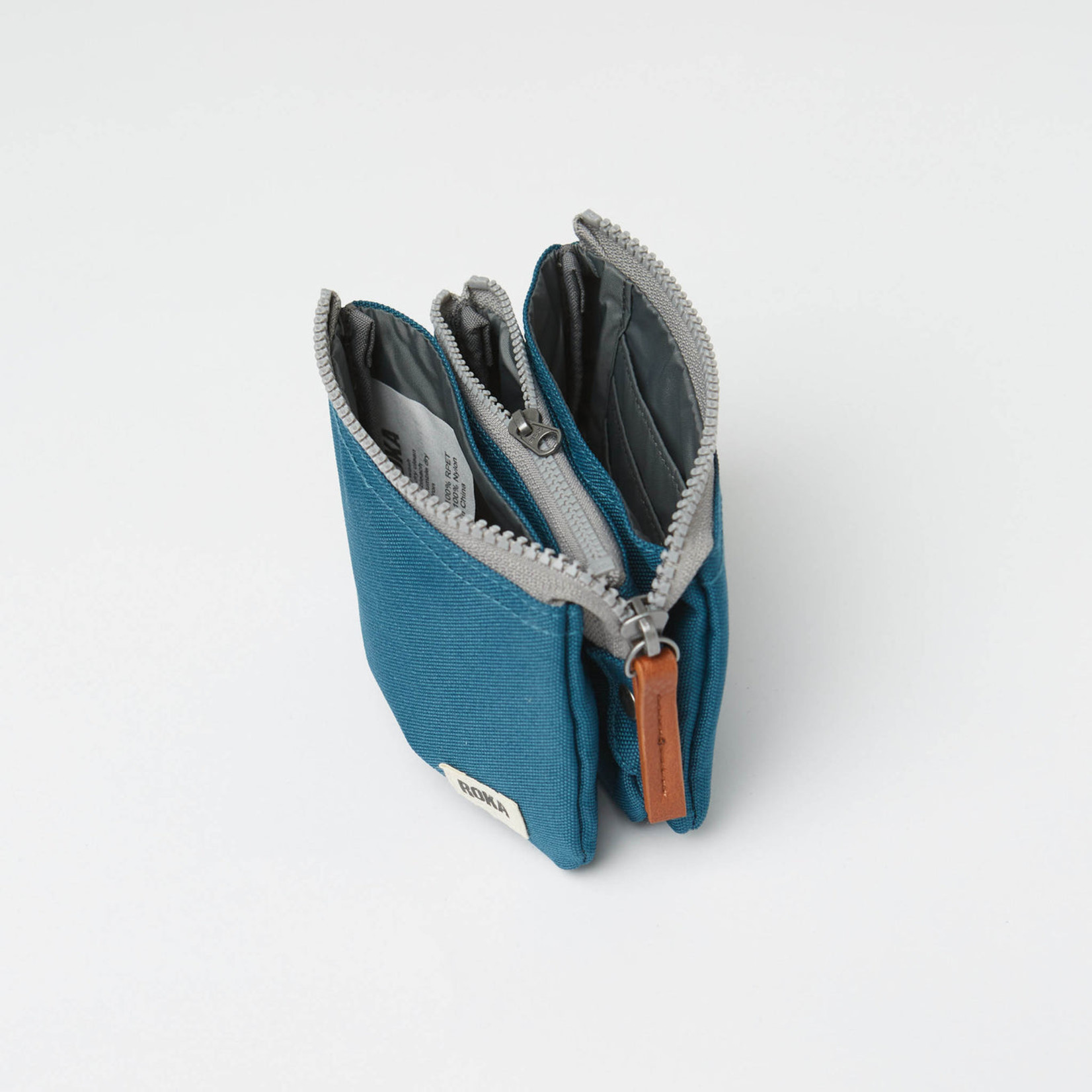 ROKA London Carnaby Wallet Sustainable Canvas Marine