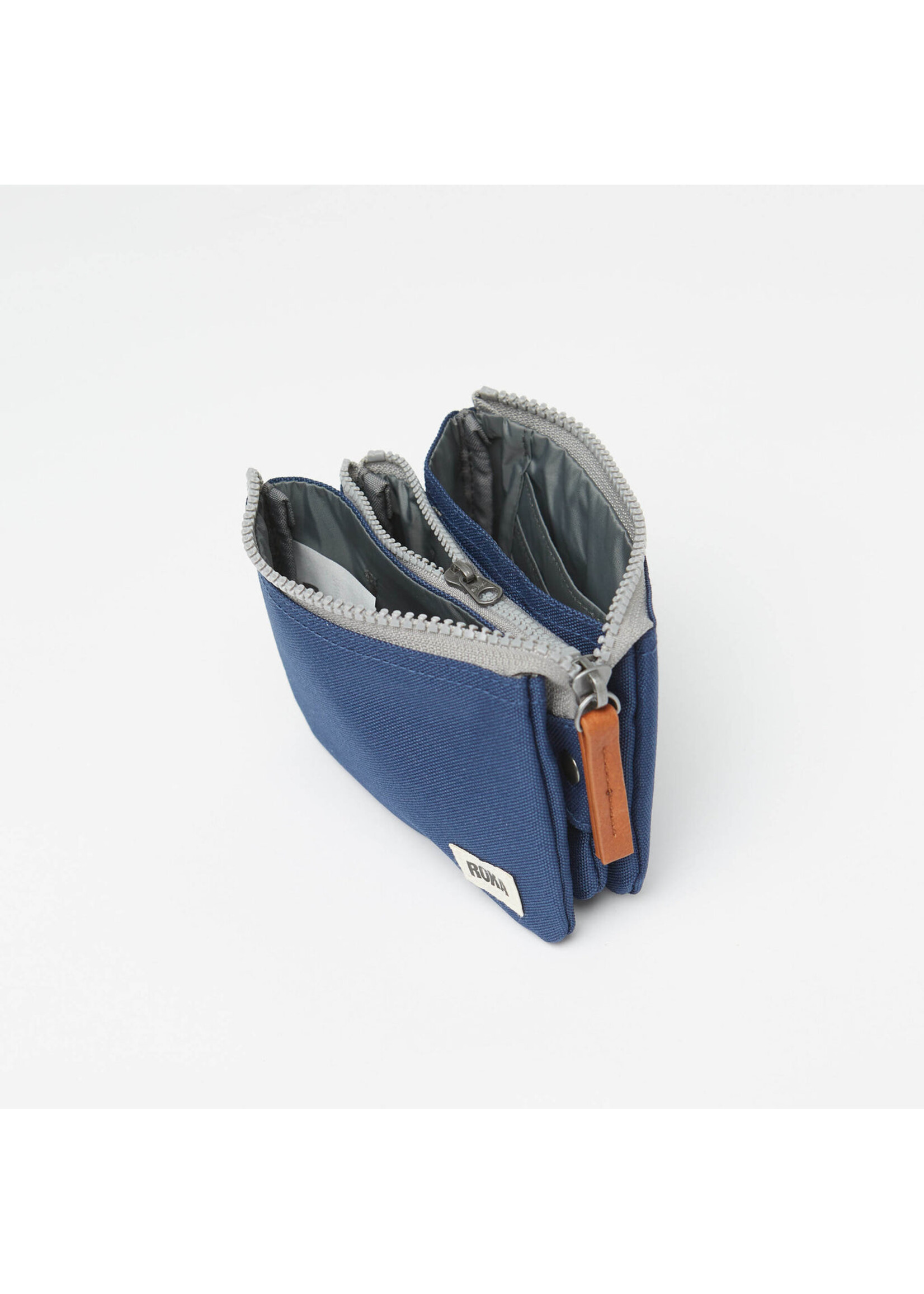 ROKA London Carnaby Wallet Sustainable Canvas Mineral
